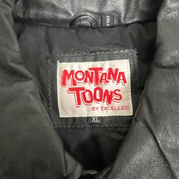 NWT VTG 1994 POPEYE Montana Toons Leather Jacket
